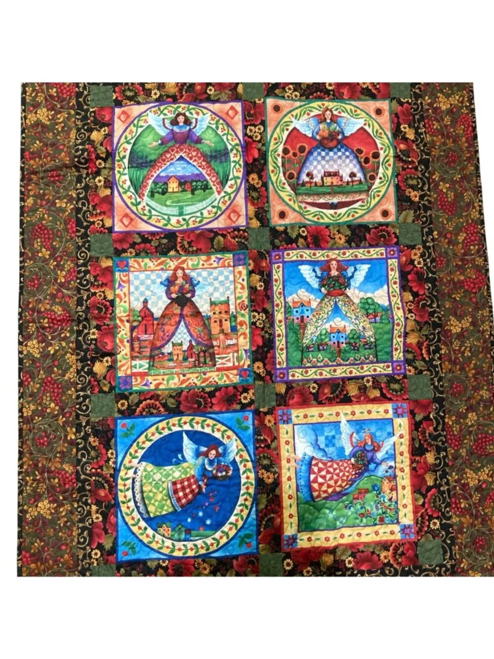 Jim Shore Angels Homemade Lap Throw Wall Quilt 44